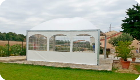 Gazebo con chiusure laterali Este