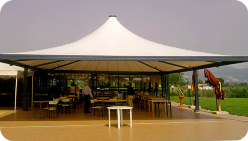 Gazebo con tensiostruttura Monselice Este