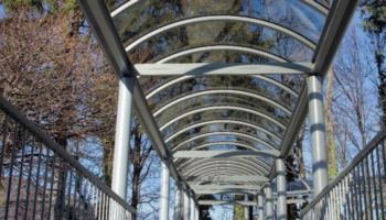 Pergola fissa per galleria pedonale Rovigo